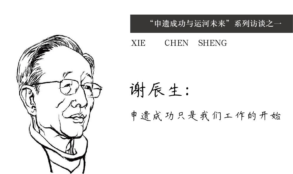 “申遺成功與運河未來”系列訪談之一 謝辰生：申遺成功只是我們工作的開始