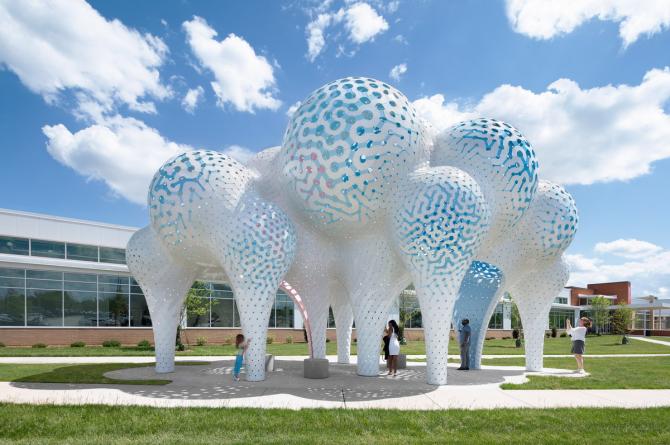 美國夢幻之柱裝置設(shè)計 | MARC FORNES / THEVERYMANY