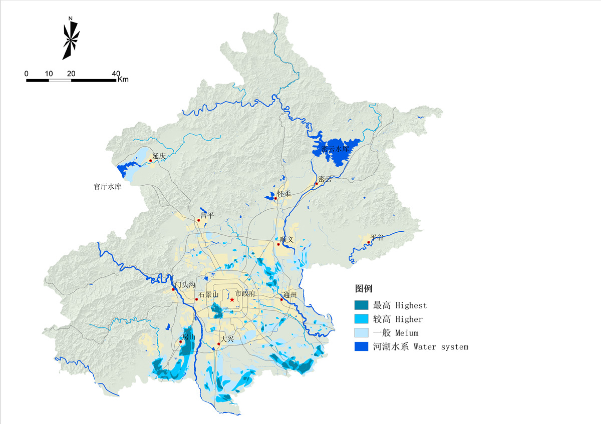 圖 2 北京市歷史洪澇淹沒風險分析圖 Historical flood risk.jpg